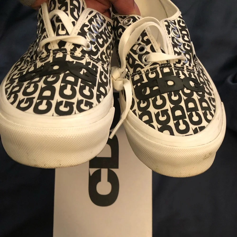 Comme des Garçons x OG Authentic LX ‘CDG Print - Blanc De Blanc’ worn once sz8.5 - Picture 9 of 10